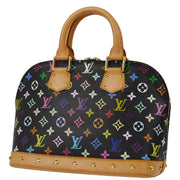 Louis Vuitton 2004 Black Monogram Multicolor Alma Handbag M92646