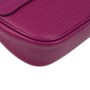 Louis Vuitton 2007 Purple Epi Pochette Montaigne Handbag M5929L