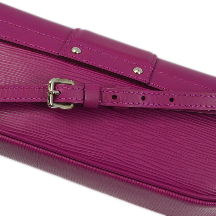 Louis Vuitton 2007 Purple Epi Pochette Montaigne Handbag M5929L