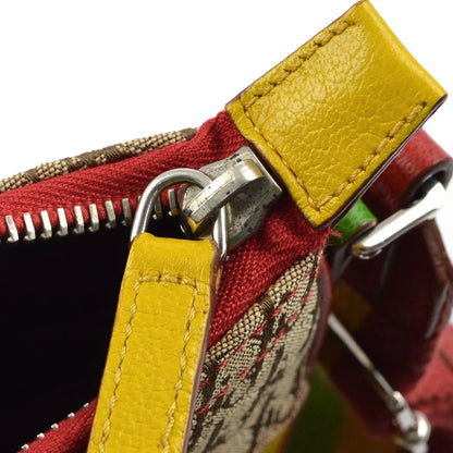 Christian Dior 2004 Rasta-Color Trotter Saddle Shoulder Bag