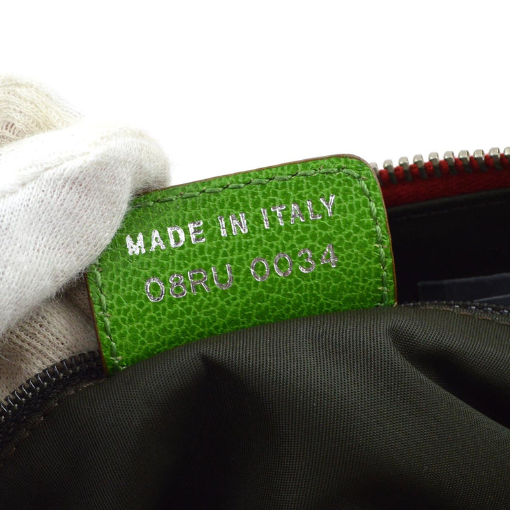 Christian Dior 2004 Rasta-Color Trotter Saddle Shoulder Bag