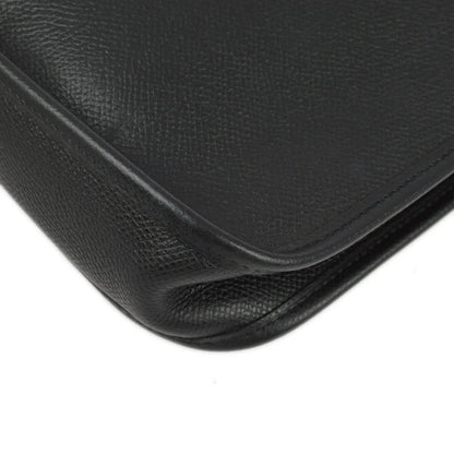 Hermes 2004 Black Epsom Evelyne TPM Shoulder Bag