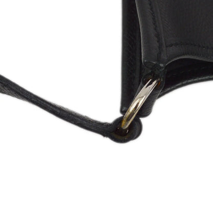 Hermes 2004 Black Epsom Evelyne TPM Shoulder Bag