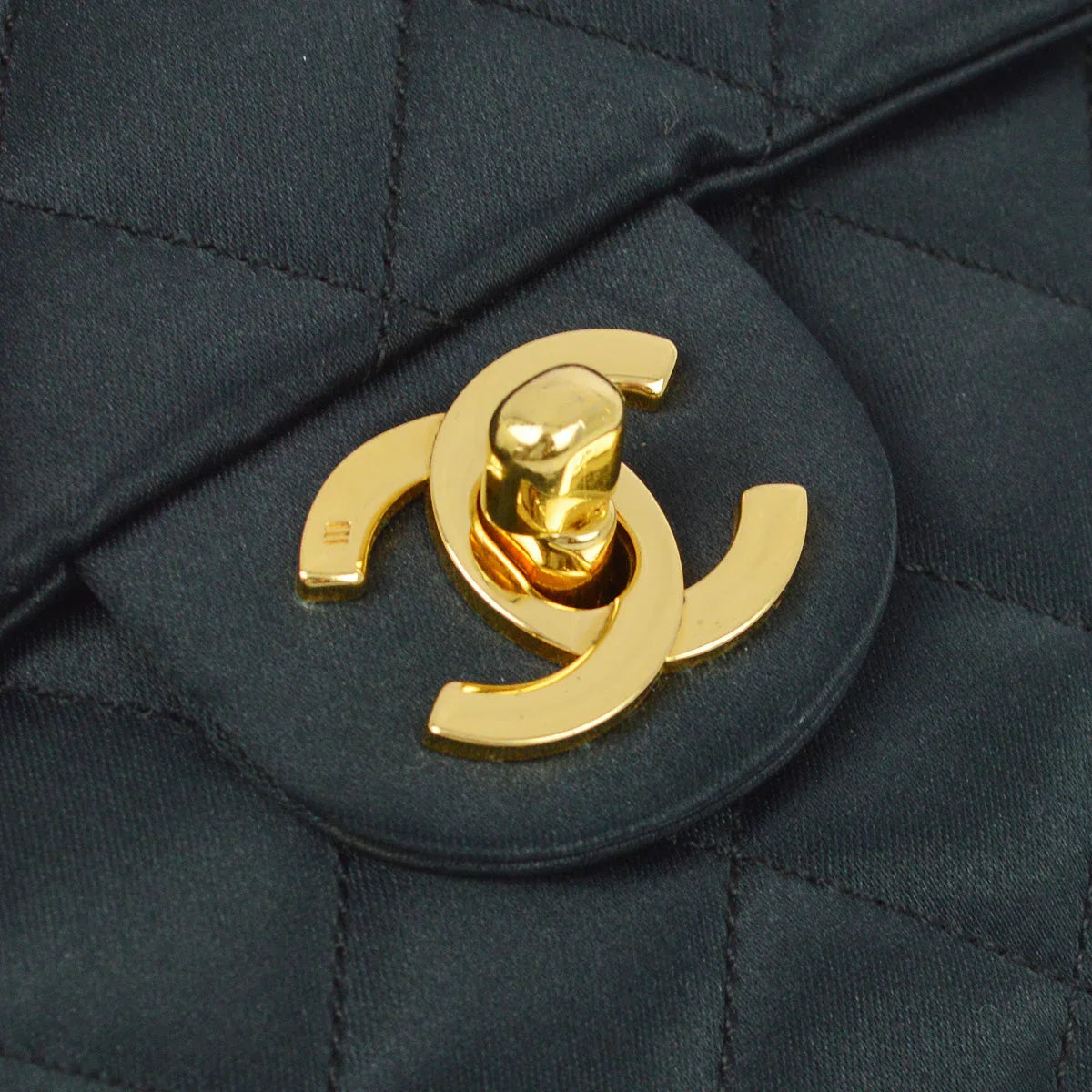 Chanel 1986-1988 Black Satin Mini Classic Square Flap Shoulder Bag 17