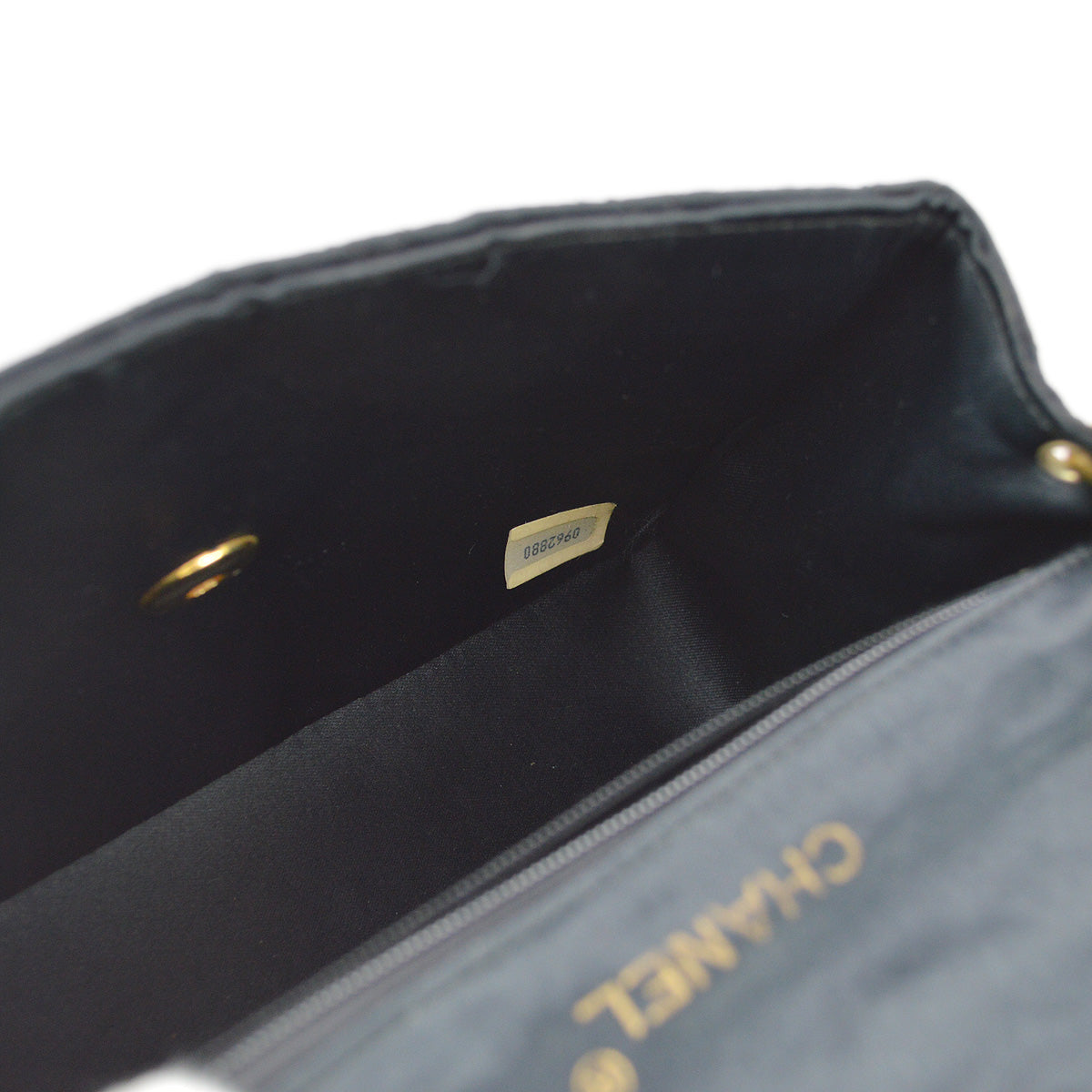 ヴィンテージ　CHANEL CHANEL 1991-1994 Black Caviar Chevron Classic Flap Bag Maxi