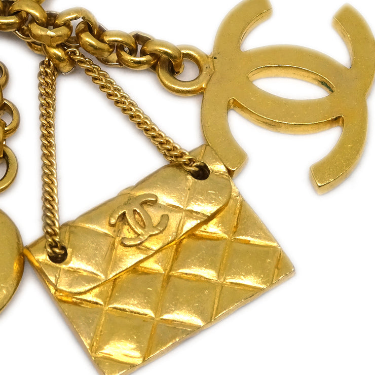 Chanel Icon Gold Chain Pendant Necklace 96P
