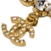 Chanel CC Chain Pendant Necklace Rhinestone Gold 96P