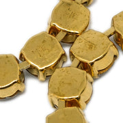 Chanel CC Chain Pendant Necklace Rhinestone Gold 96P