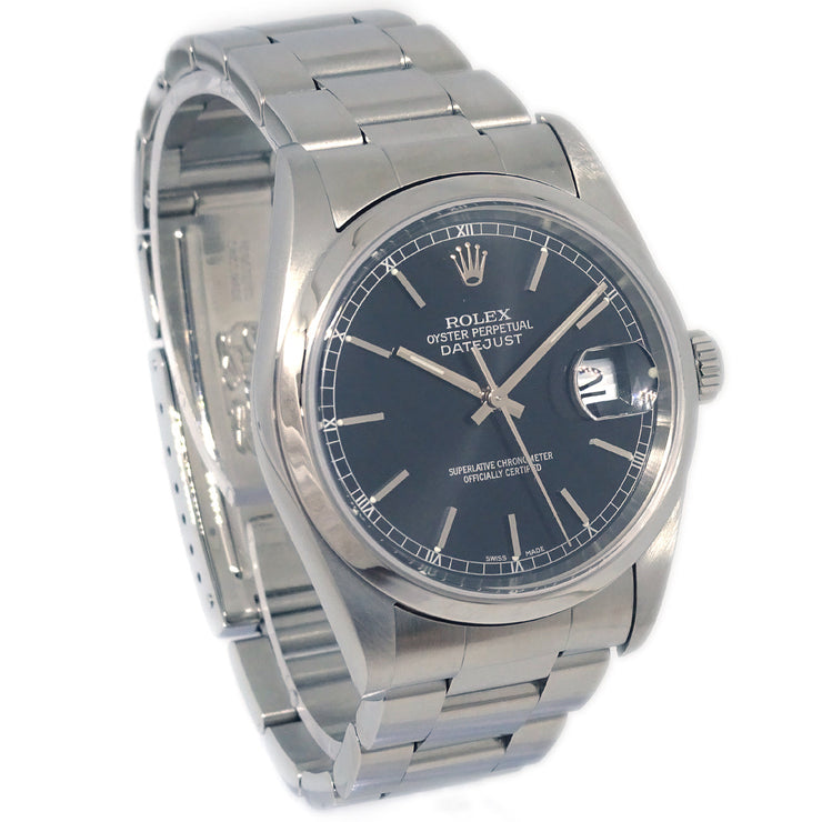 Rolex Oyster Perpetual Datejust 34mm Ref.16200 Watch SS