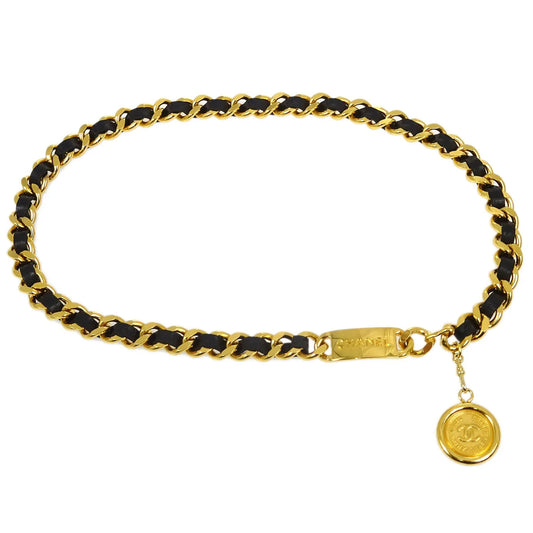 Chanel Medallion Chain Belt Gold Small Good