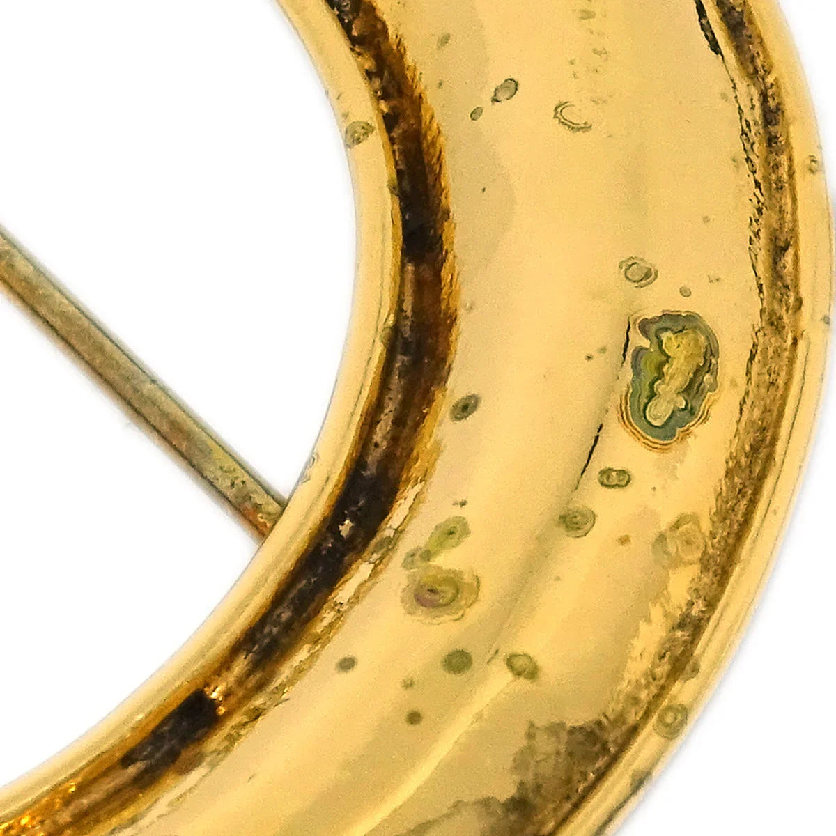 Chanel Hoop Brooch Pin Gold 94P