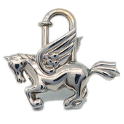 Hermes Pegasus 1993 Cadena Silver Small Good