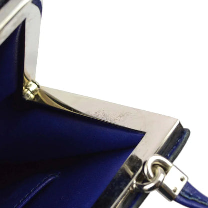 Hermes * 1989 Blue Box Calf Sac A Malice Shoulder Bag
