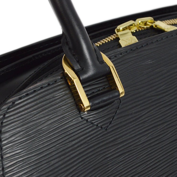 Louis Vuitton 2003 Black Epi Pont Neuf Handbag M52052