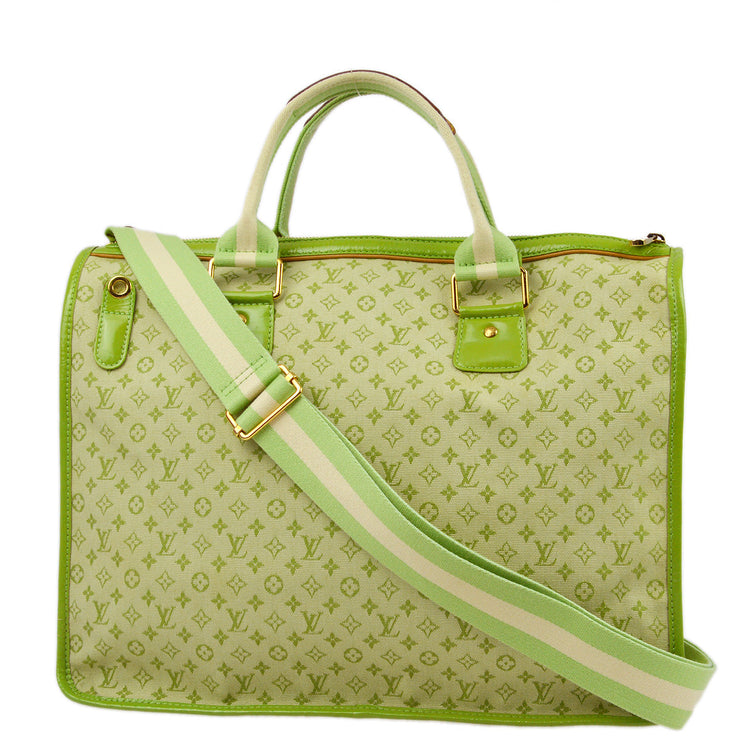 Louis Vuitton 2004 Green Monogram Sac Marie Kate 48h Handbag M92933