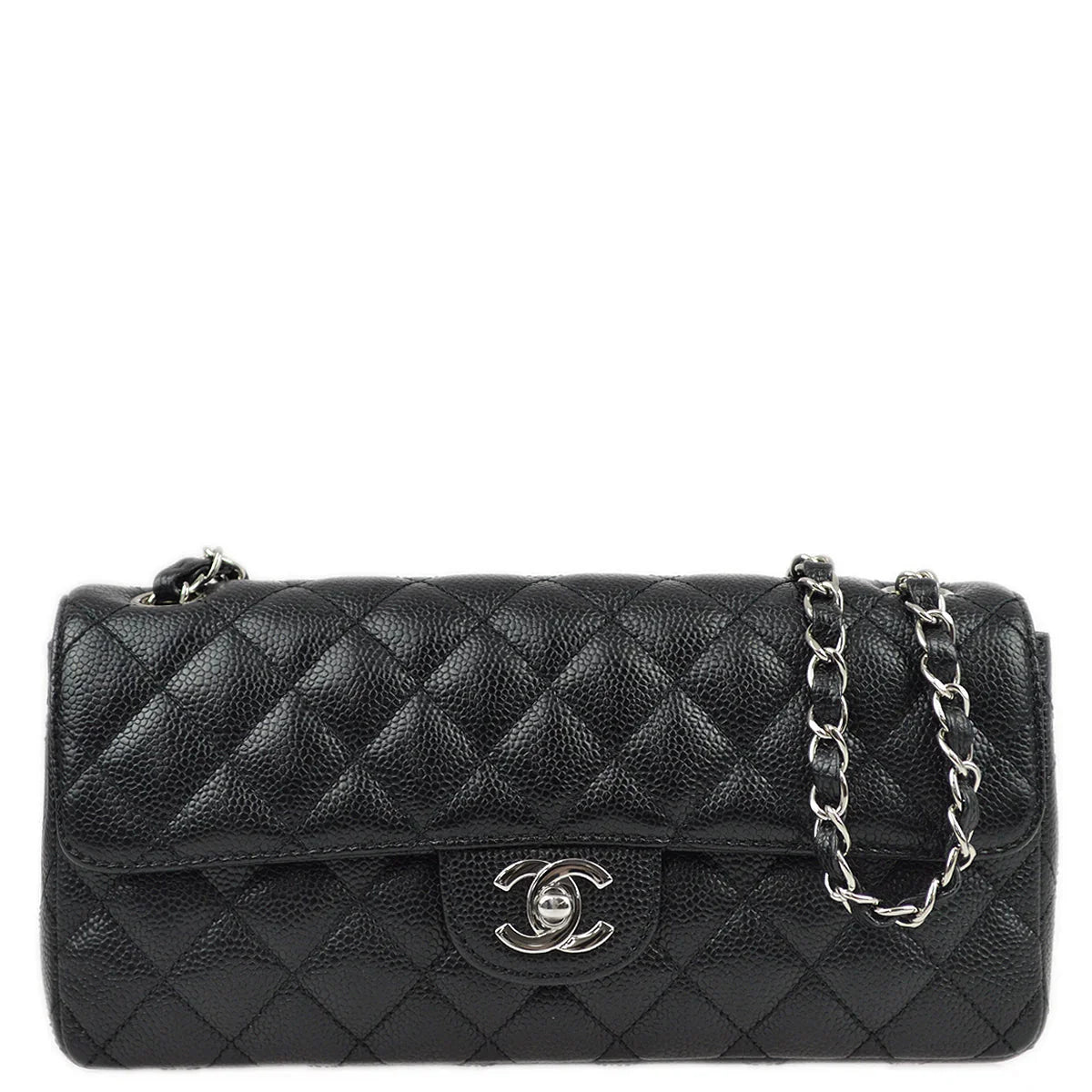 Chanel * 2006-2008 Black Caviar East West Shoulder Bag