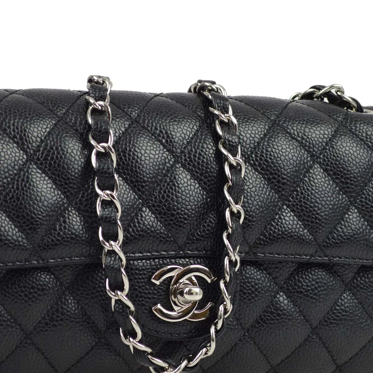 Chanel * 2006-2008 Black Caviar East West Shoulder Bag