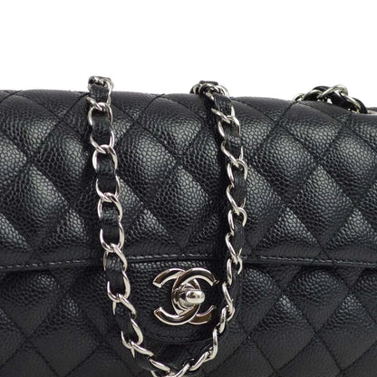 Chanel * 2006-2008 Black Caviar East West Shoulder Bag