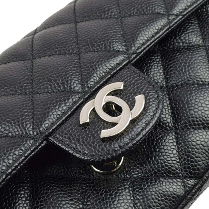 Chanel * 2006-2008 Black Caviar East West Shoulder Bag