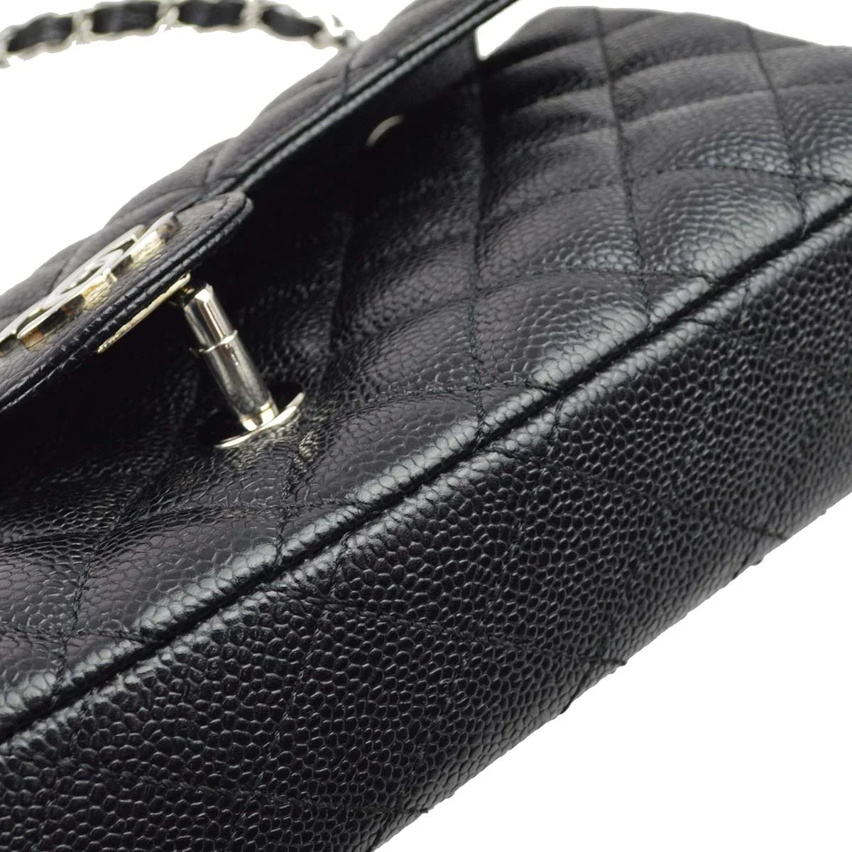 Chanel * 2006-2008 Black Caviar East West Shoulder Bag