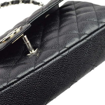 Chanel * 2006-2008 Black Caviar East West Shoulder Bag