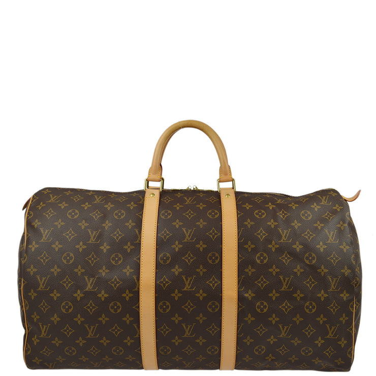 Louis Vuitton 2002 Monogram Keepall 55 Travel Duffle Handbag M41424