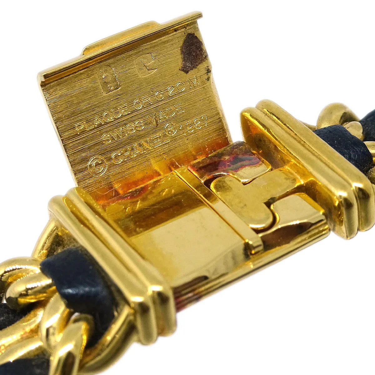 Chanel Premiere Watch Gold Black #XL