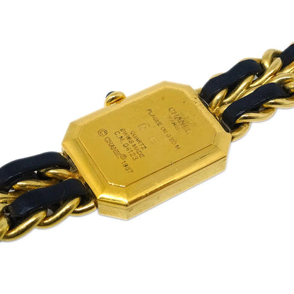 Chanel Premiere Watch Gold Black #XL