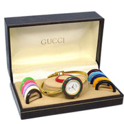Gucci 1100-L Change Bezel Chameleon Watch SS
