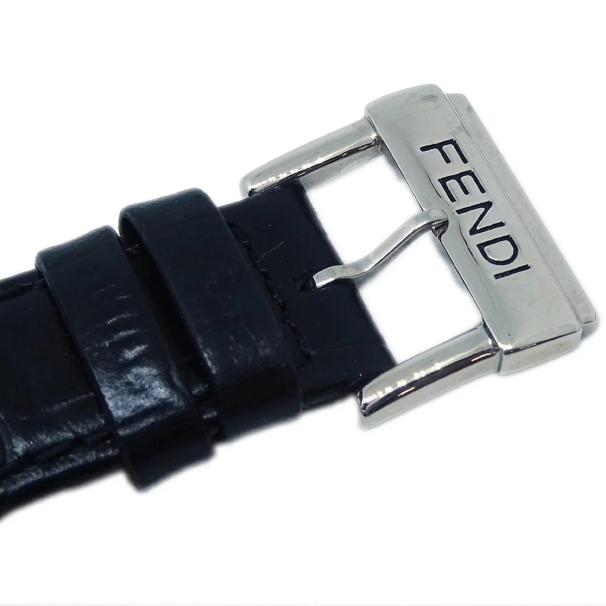 Fendi 210G Watch Black SS Leather