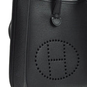 Hermes 2004 Black Epsom Evelyne TPM Shoulder Bag