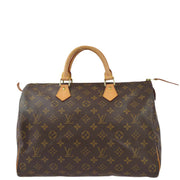 Louis Vuitton 2001 Monogram Speedy 35 Handbag M41524