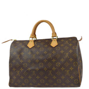 Louis Vuitton 2001 Monogram Speedy 35 Handbag M41524