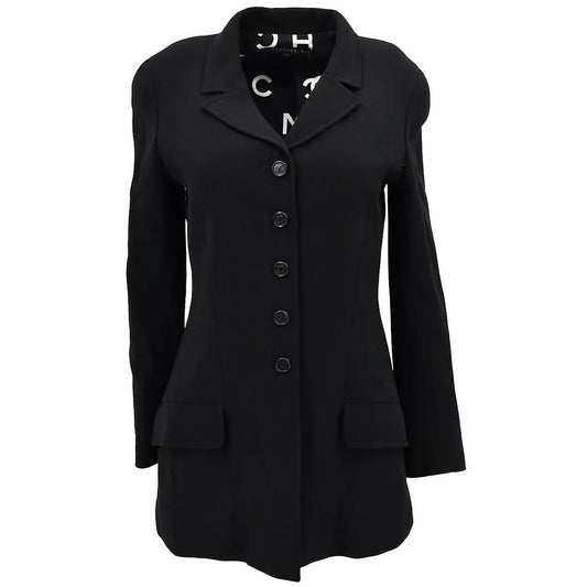 Chanel Single Breasted Jacket Black