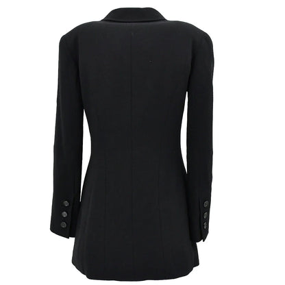 Chanel Single Breasted Jacket Black