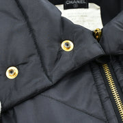 Chanel Zip Up Jacket Black #40