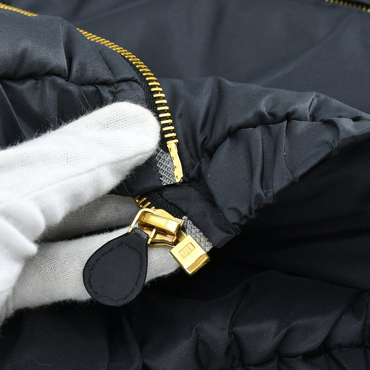 Chanel Zip Up Jacket Black #40