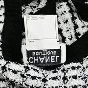 Chanel Vest Sweater White Black 97P #38