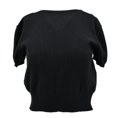 Chanel Sweater Black 95A #42