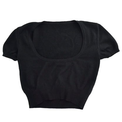 Chanel Sweater Black 95A #42