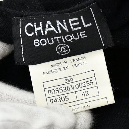Chanel Sweater Black 95A #42