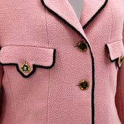 Chanel Single Breasted Jacket Pink 94C #42