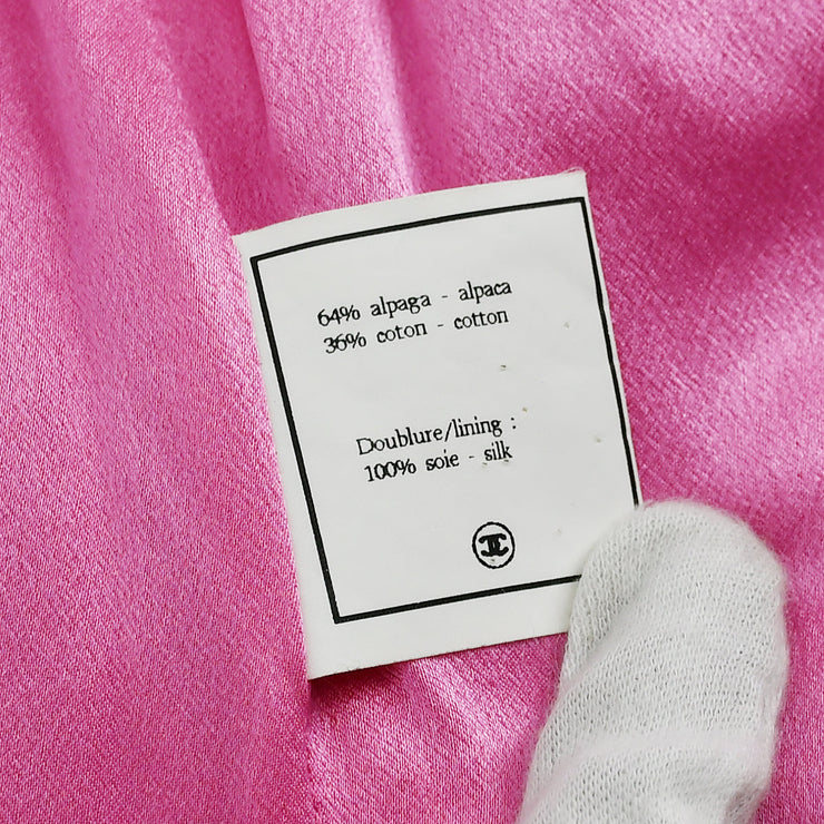 Chanel Sleeveless Fur Vest Jacket Pink