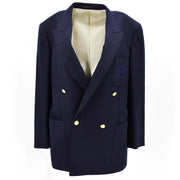 Burberrys Double Breasted Jacket Navy