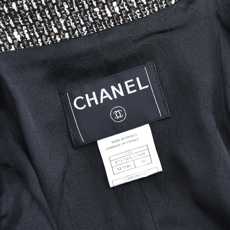 Chanel Double Breasted Jacket Black 03A #38