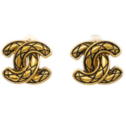 Chanel Gold CC Earrings Clip-On 2433