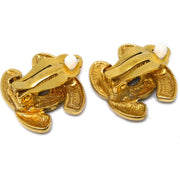 Chanel Gold CC Earrings Clip-On 2433