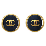 Chanel Gold Button Earrings Clip-On 93A