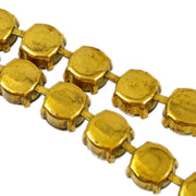 Chanel CC Chain Pendant Necklace Rhinestone Gold 95P