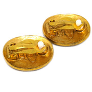 Chanel Oval Earrings Clip-On Gold 28/2841